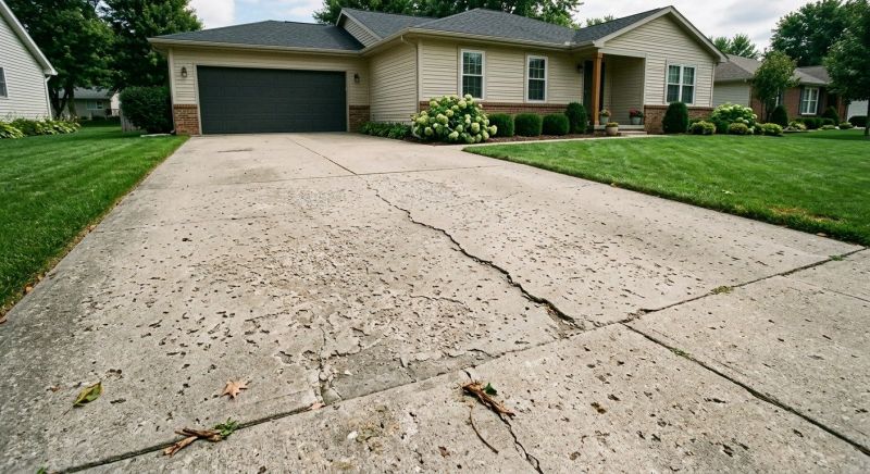 Concrete Driveway Crack Repair in Des Moines, IA