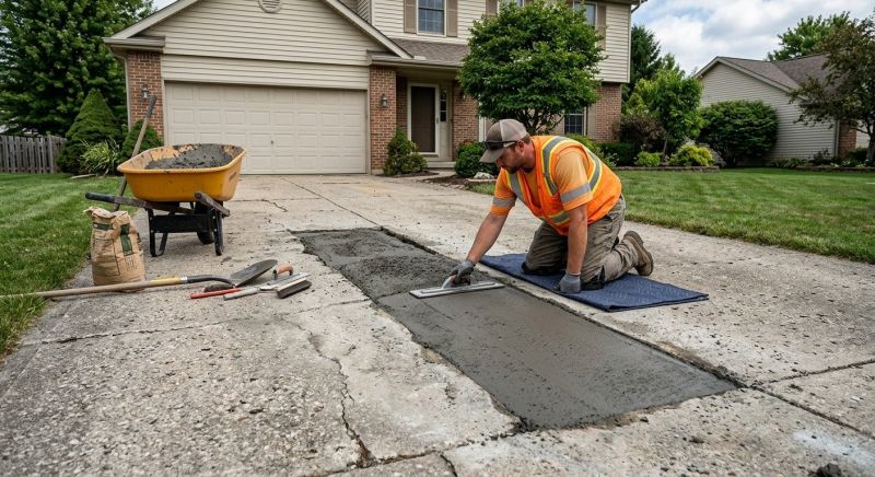 Driveway Spalling Repair in West Des Moines, IA